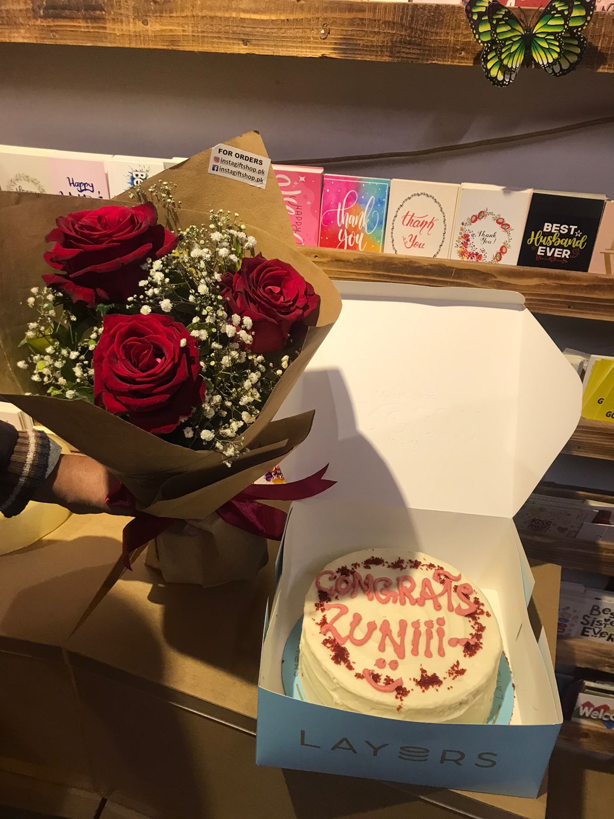 Birthday Cake and Flowers Birthday Gift - Birthday Flowers and Cake Delivery - Cheap Birthday Gifts - Confirm Gift Delivery in Lahore - Online Birthday Gifts - Cake Delivery