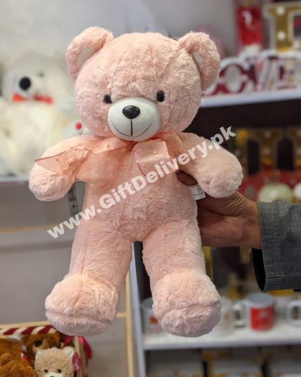 Cute Pink Teddy Bear - Ordre Cute Pink Teddy Bear - Send Gifts to Lahore - Teddy Bear for Her - GiftDelivery.pk