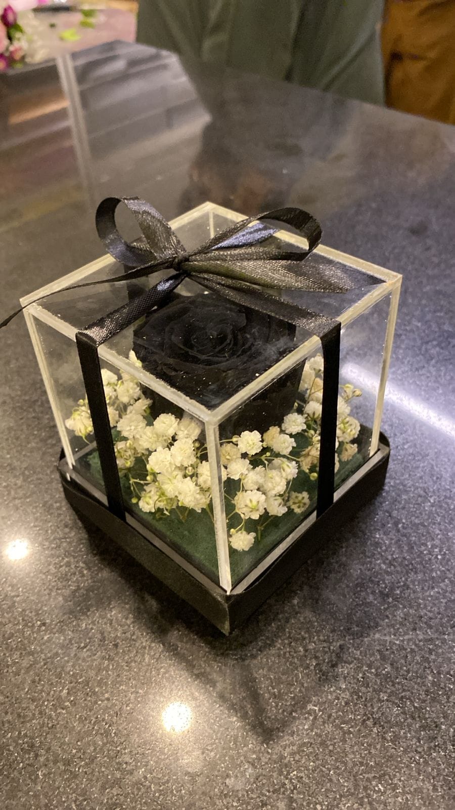 Forever Black Preserved Rose Forever Black Preserved Rose