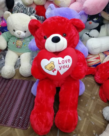 Red Heart Teddy Bear - GiftDelivery.pk