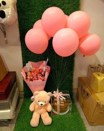 Teddy Bear and Cake Delivery in Lahore - GiftDelivery.pk