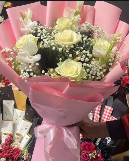 White Roses Bouquet - GiftDelivery.pk