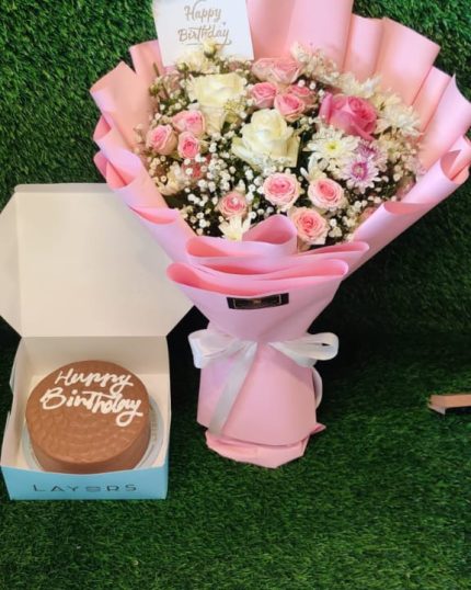 Birthday Flowers and Cake for Her | GiftDelivery.pk