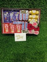 Chocolate Basket with Flowers | GiftDelivery.pk