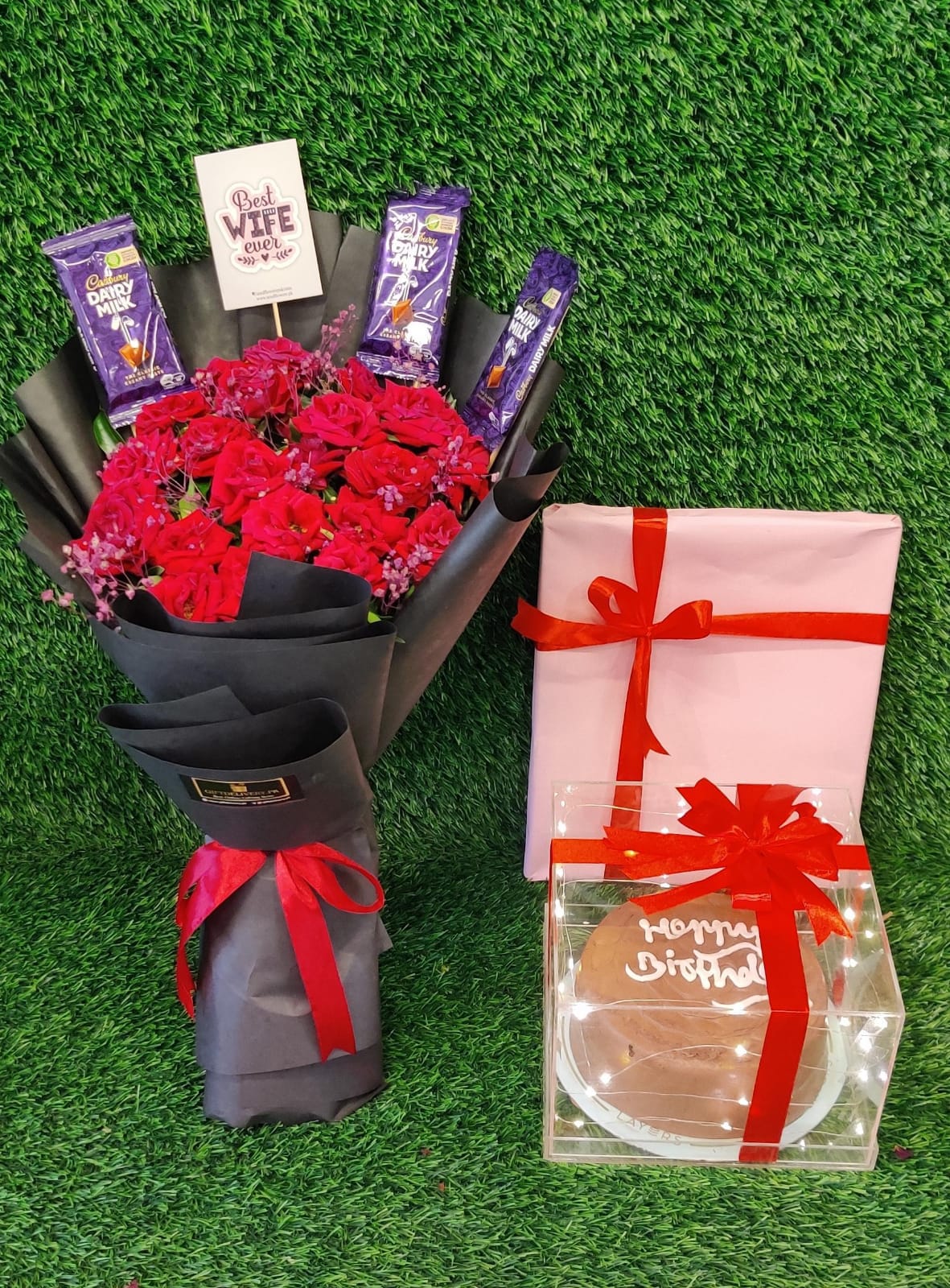 Chocolate and Flowers Bouquet Chocolate and Flowers Bouquet | GiftDelivery.pk